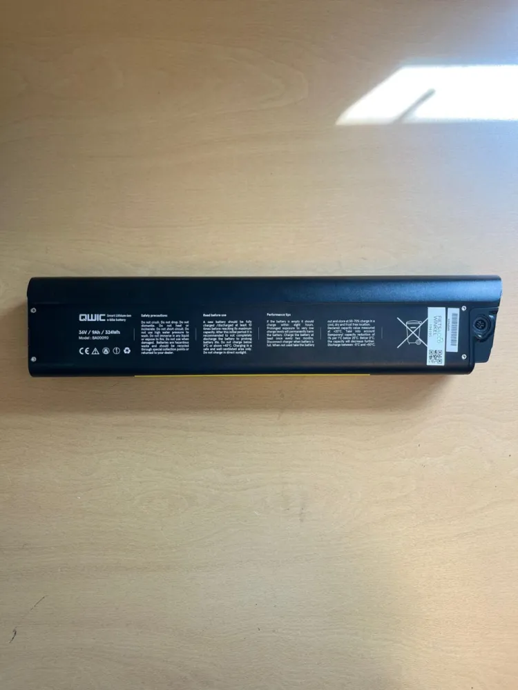 QWIC BA00090 fietsaccu 36V - 9Ah 324Wh  - Gereviseerd