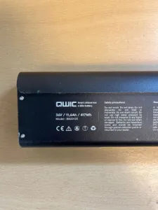 QWIC BA00125 fietsaccu 36V - 11,6Ah 417Wh - Gereviseerd