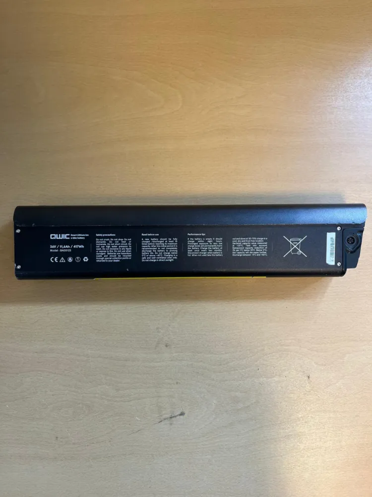 QWIC BA00125 fietsaccu 36V - 11,6Ah 417Wh - Gereviseerd