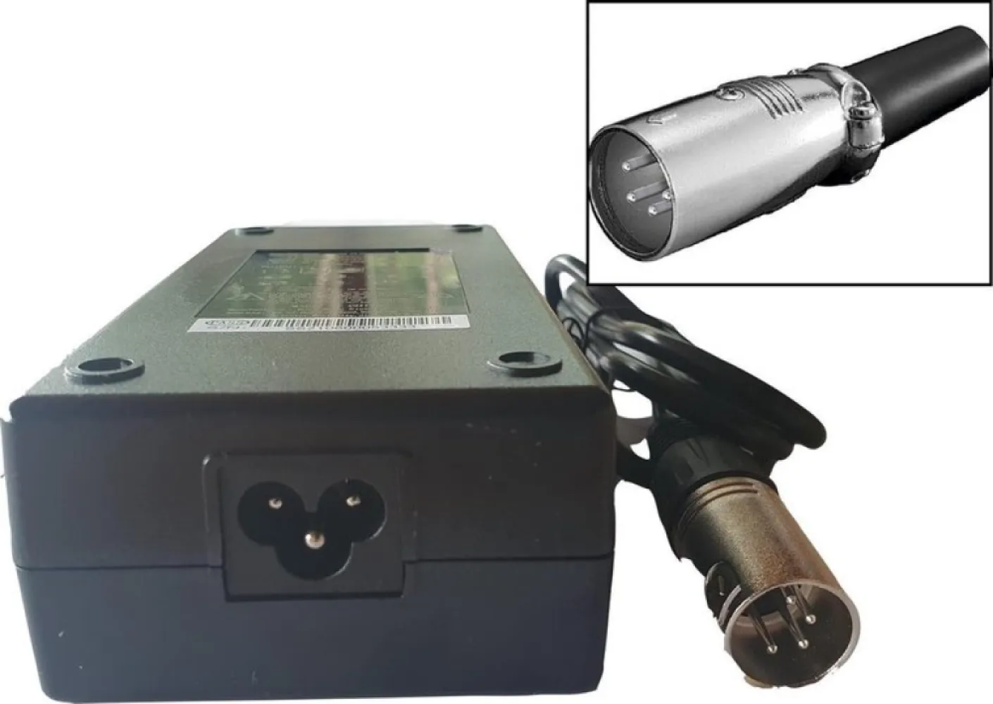 TranzX 24V Volt 2A 4-Pins lader oplader adapter XLR4