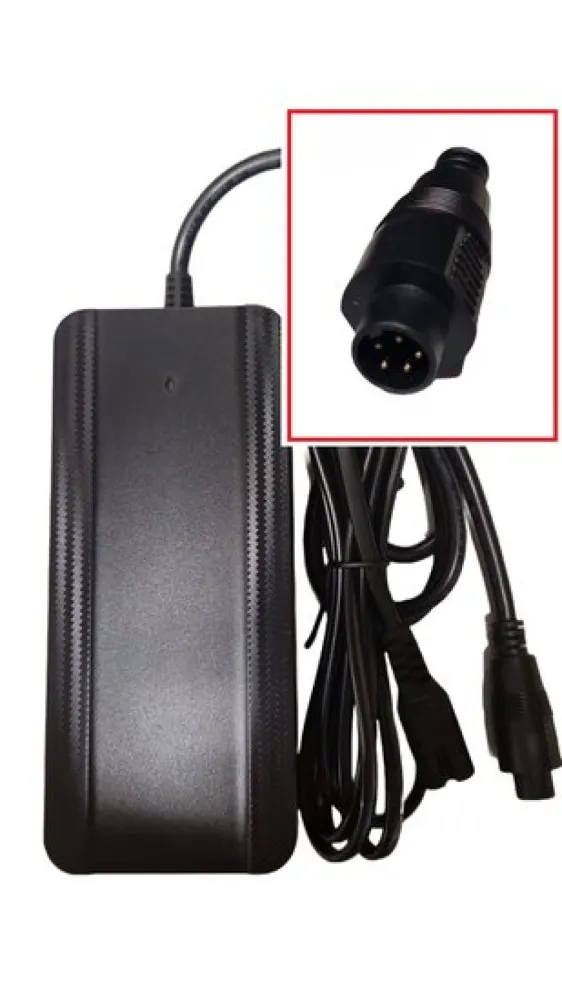 Phylion E-bike Lader - 36V - 2A - 5 Pins -5 polig-kunststof connector Oplader